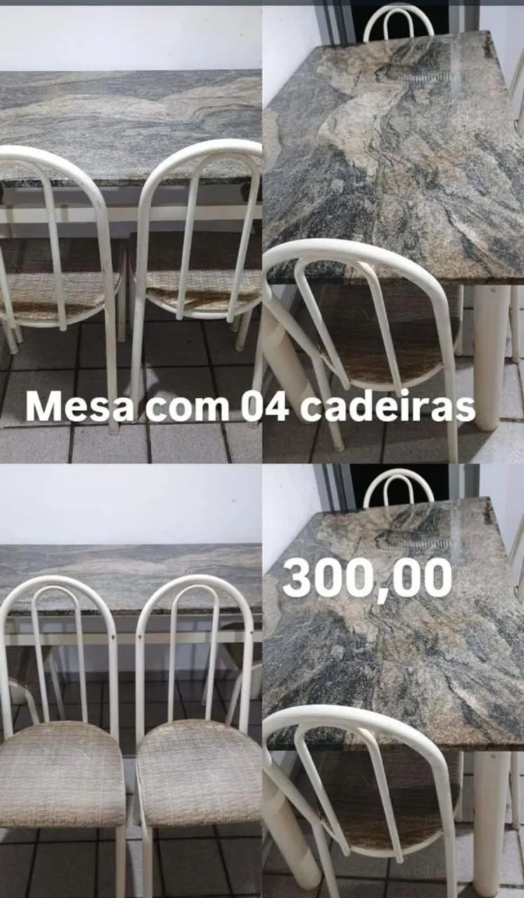 Vendo mesa de mármore bem conservada 