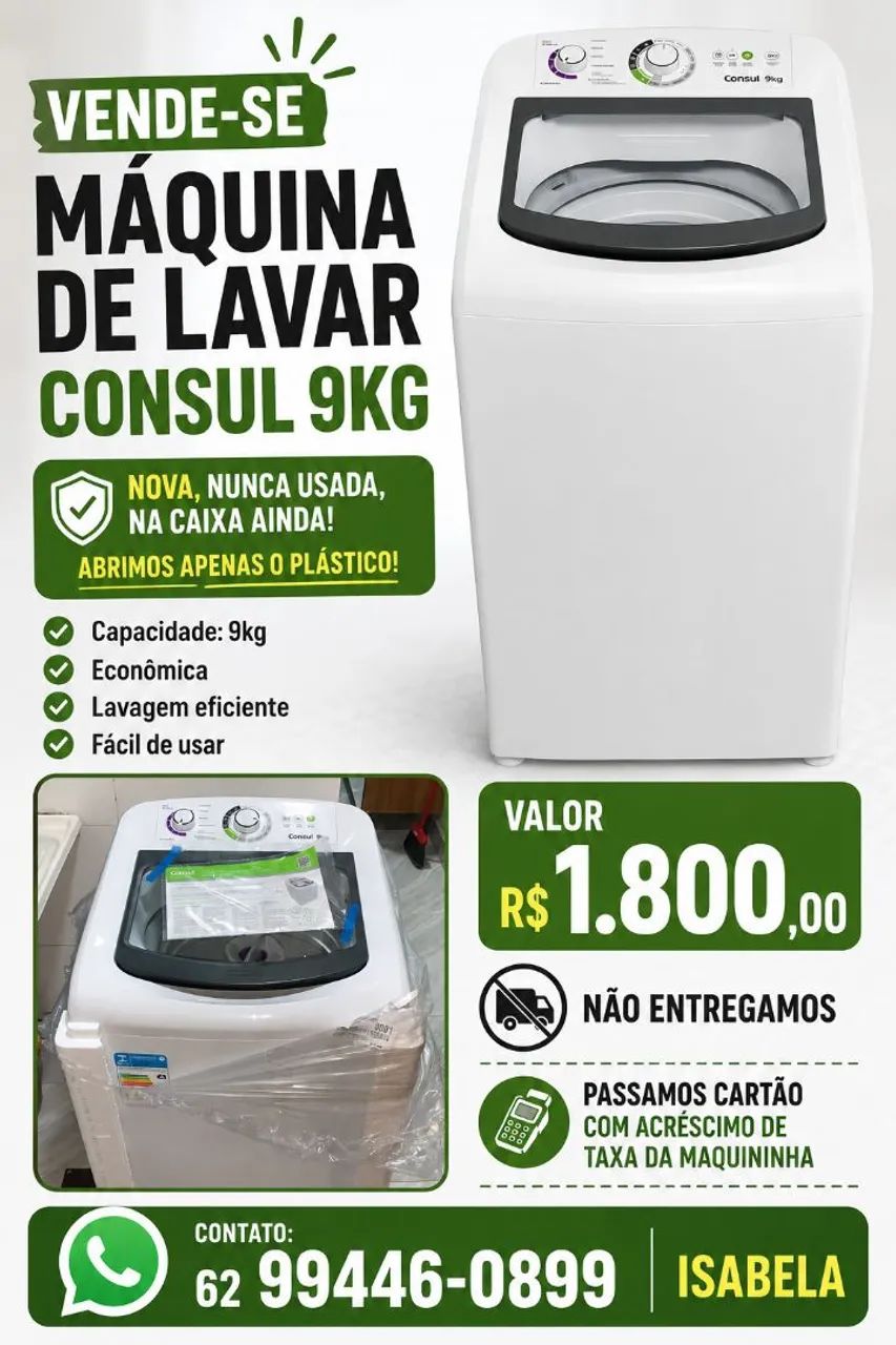 Máquina de lavar consul 