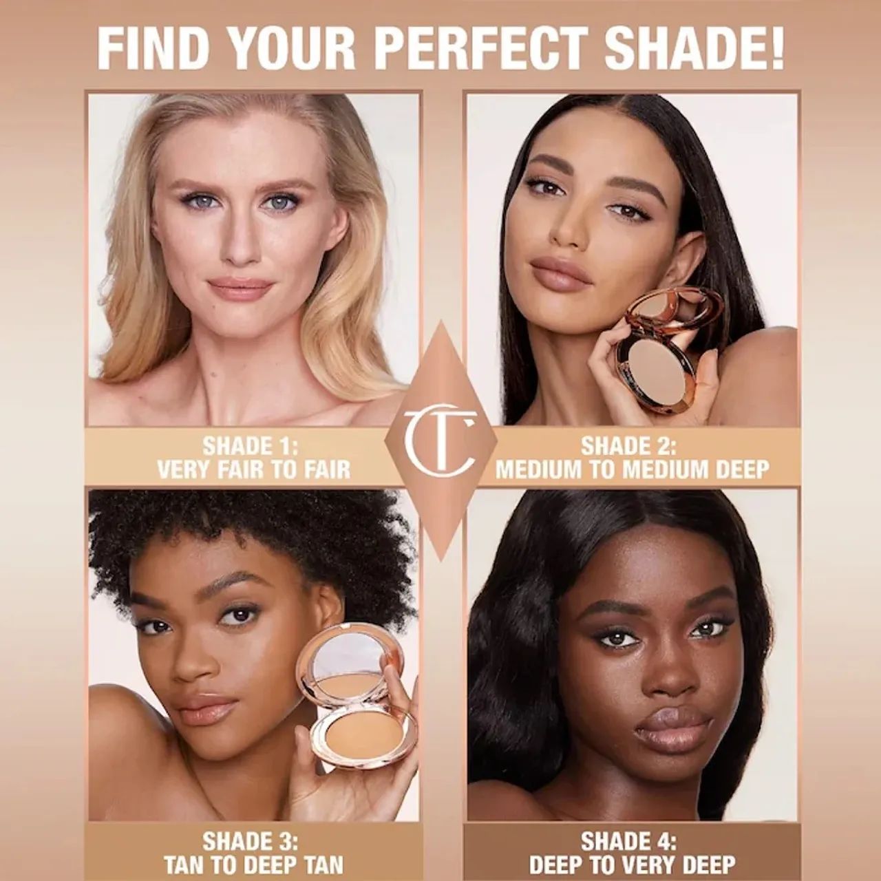 Pó Compacto Charlotte Tilbury Airbrush - Cor 3 