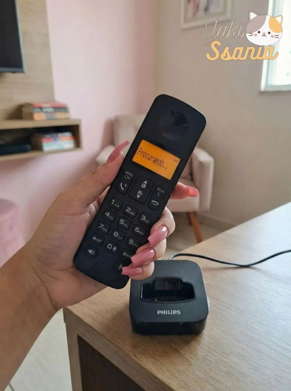 Telefone Fixo Philips D1502b/br Sem Fio - 127/220v - Foto 2