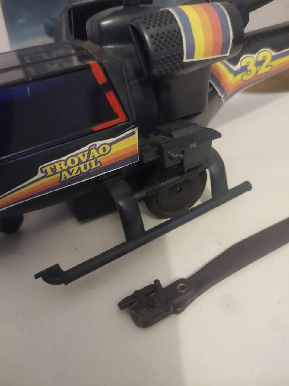 Brinquedo Antigo Glasslite Trovão Azul  - Foto 2