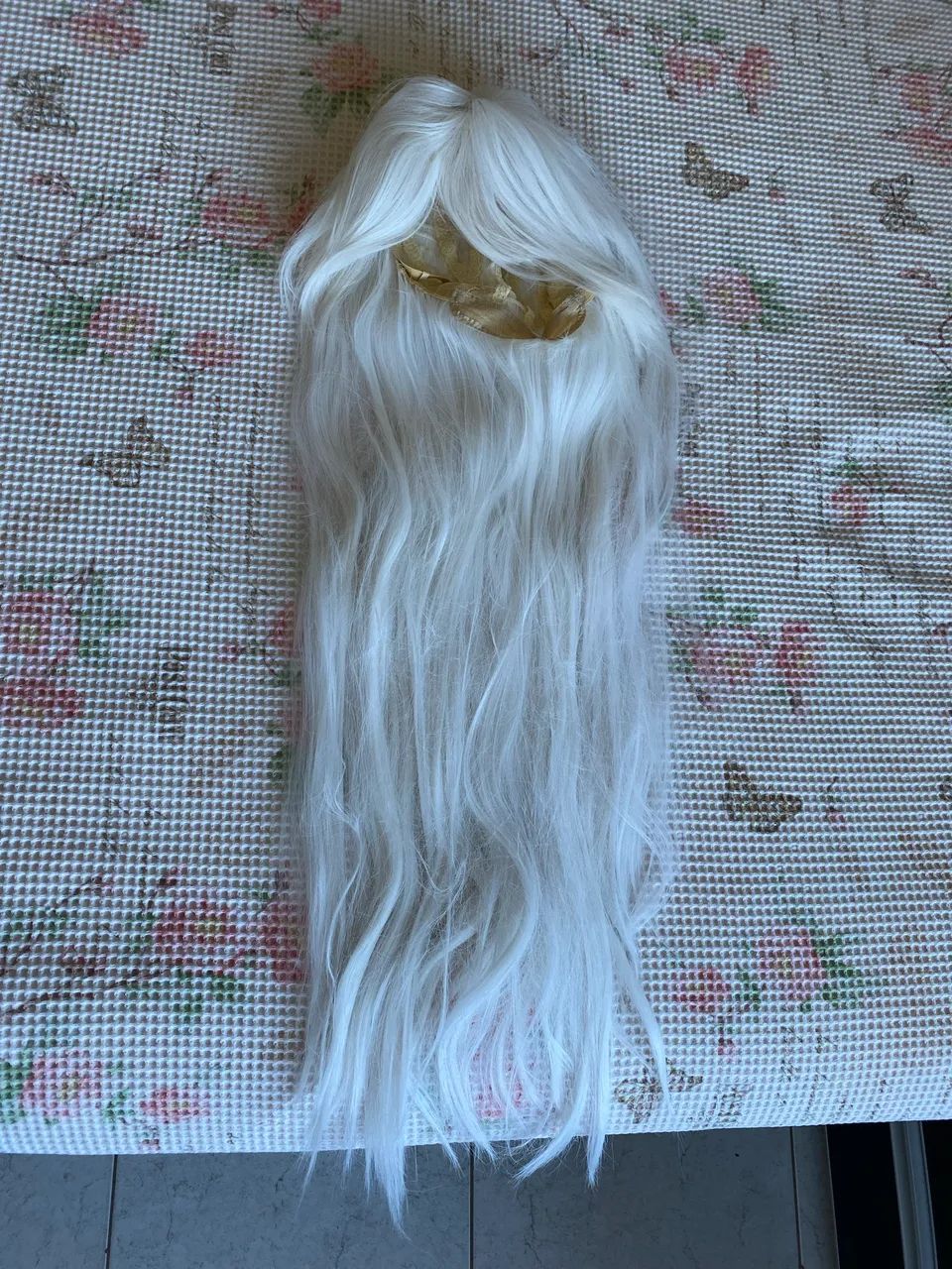 Peruca longa branca cosplay - Foto 4