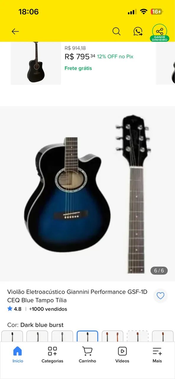 VIOLÃO GIANNINI - Foto 3