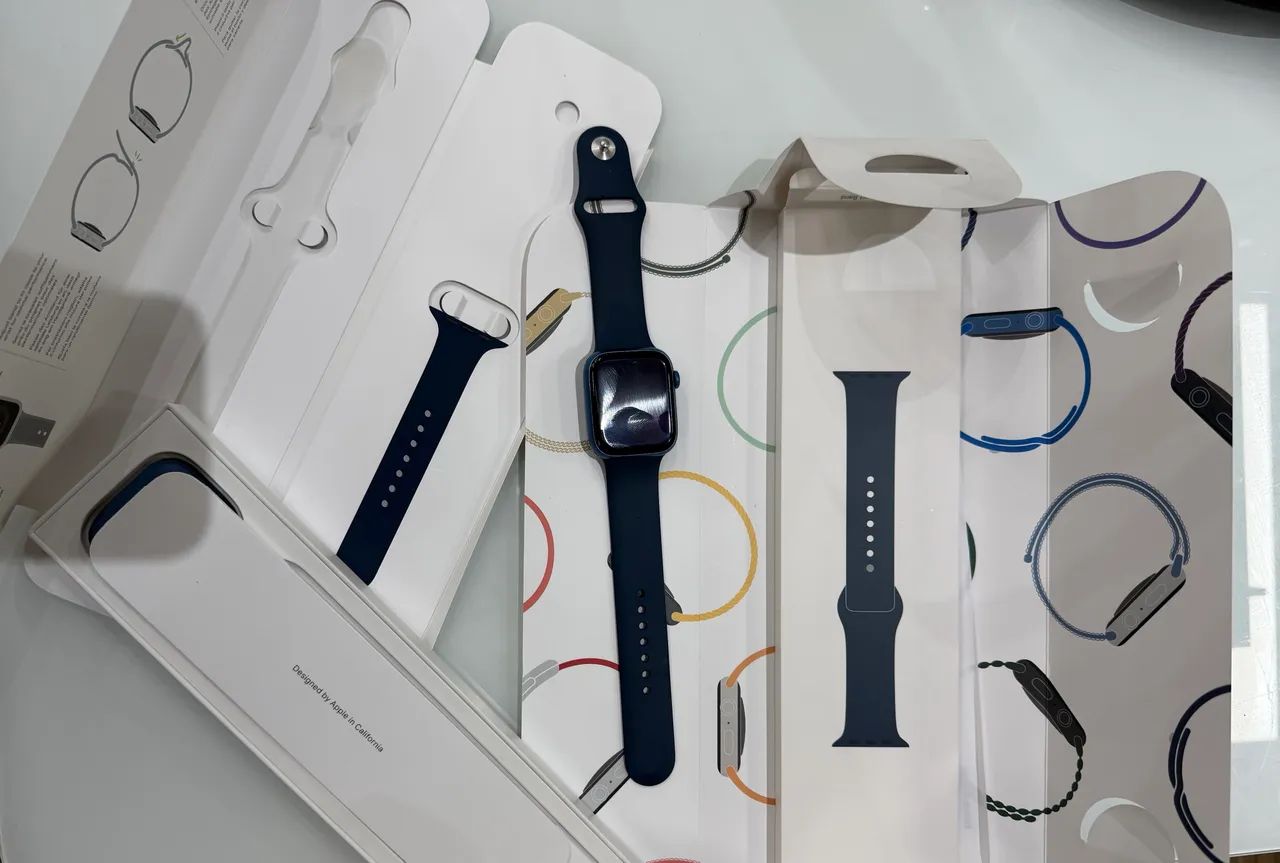 Apple Watch séries 7 GPS 45mm azul  - Foto 5