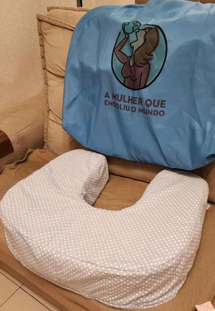 Almofada amamentação firme, densa, robusta. Sustenta tranquilamente o bebê sem ser molenga - Foto 4