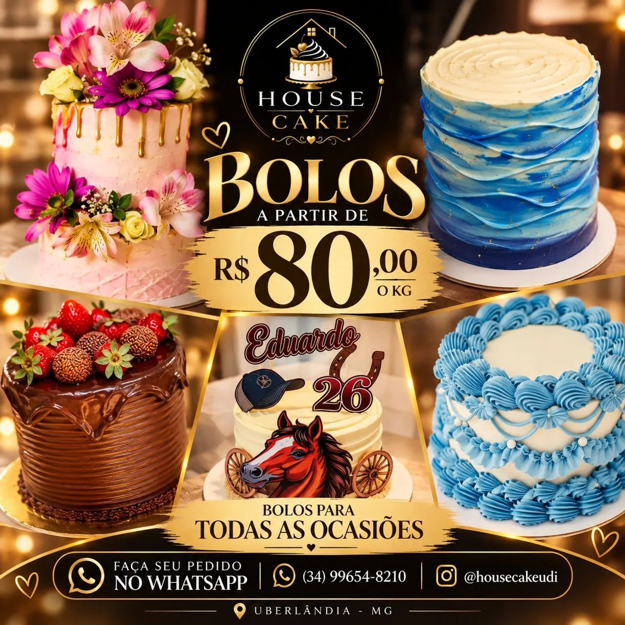 Bolos por encomenda