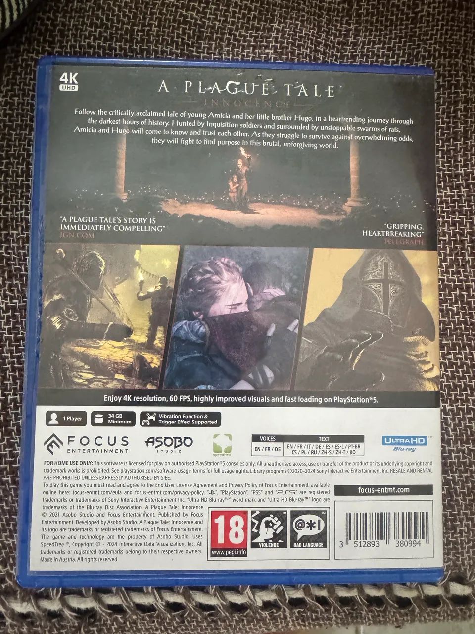 Jogo PS5 A plague tale inoccence  - Foto 2