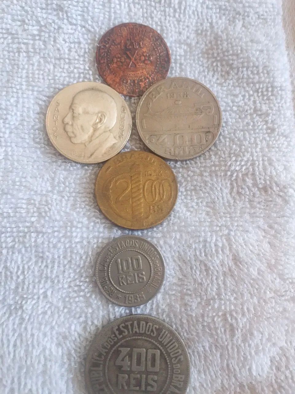 Moedas antigas lote 10 - Foto 2