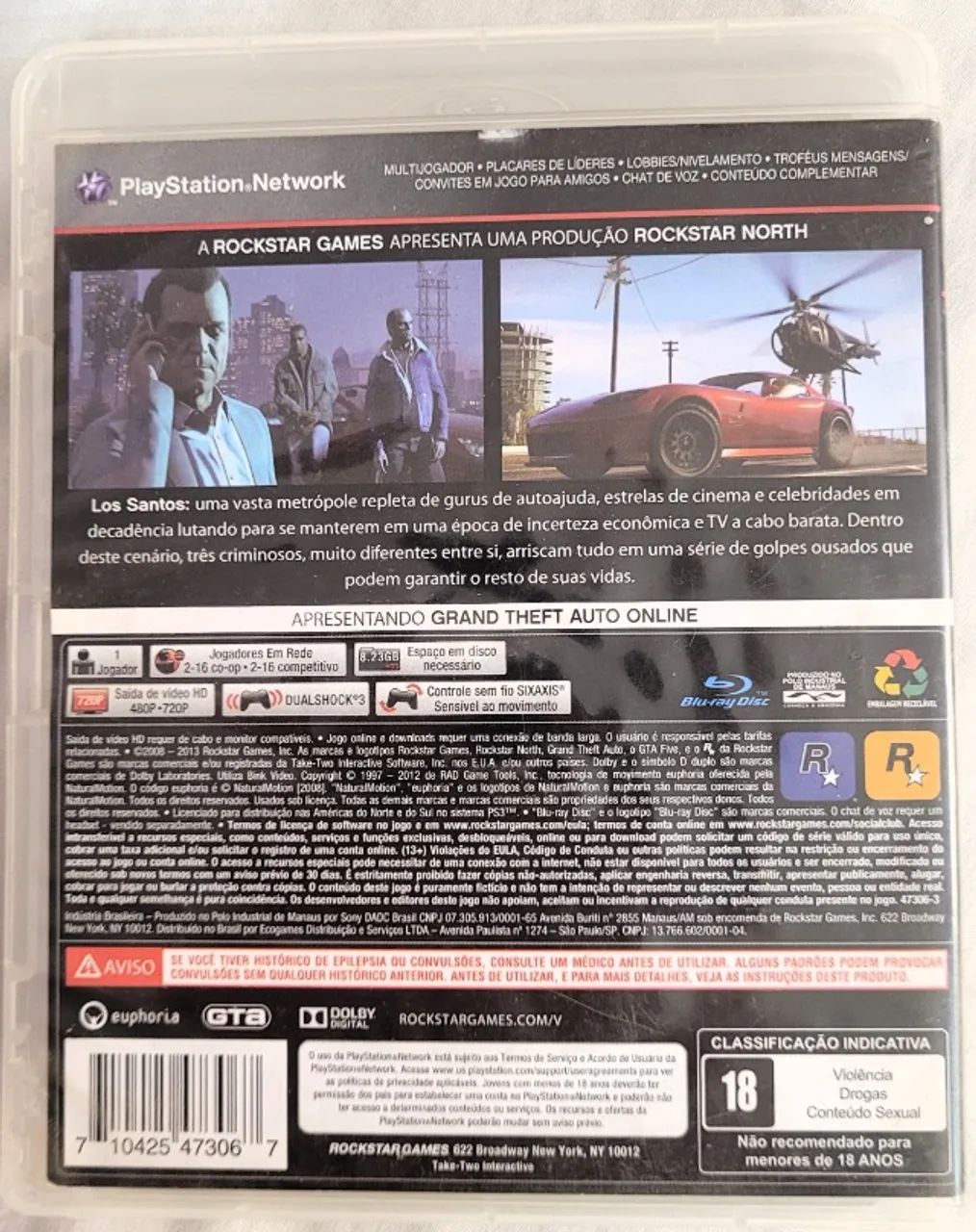 GTA V para PS3 em ótimo estado. - Foto 2