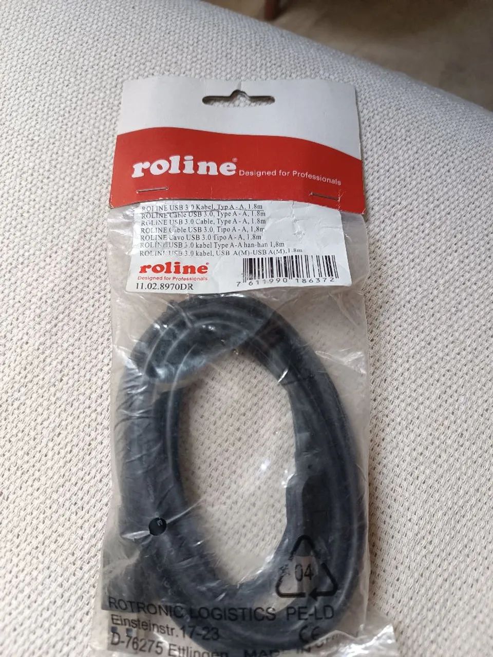 Cabo USB 3.0 Roline tipo A-A  1,8 mts - Foto 4