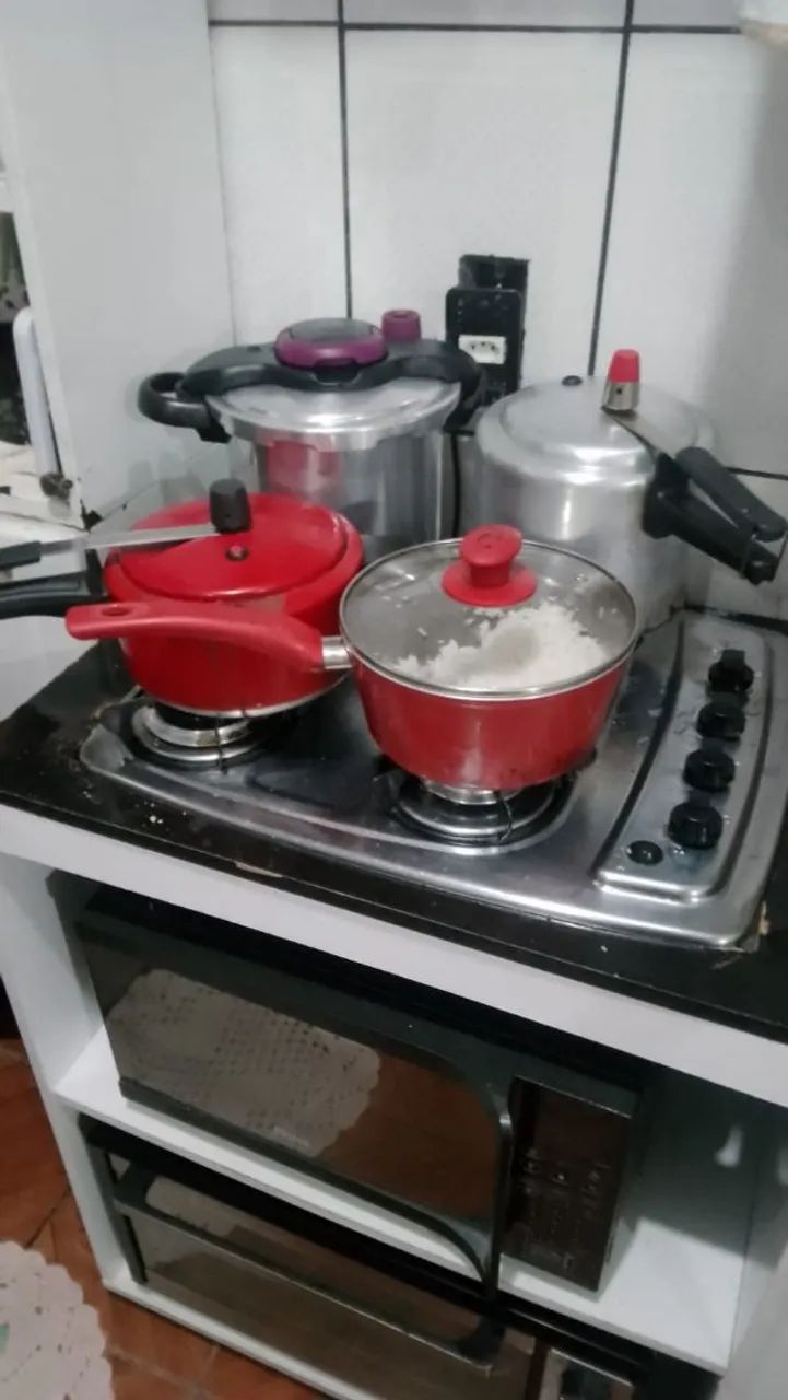 Fogão cook top com balcão 