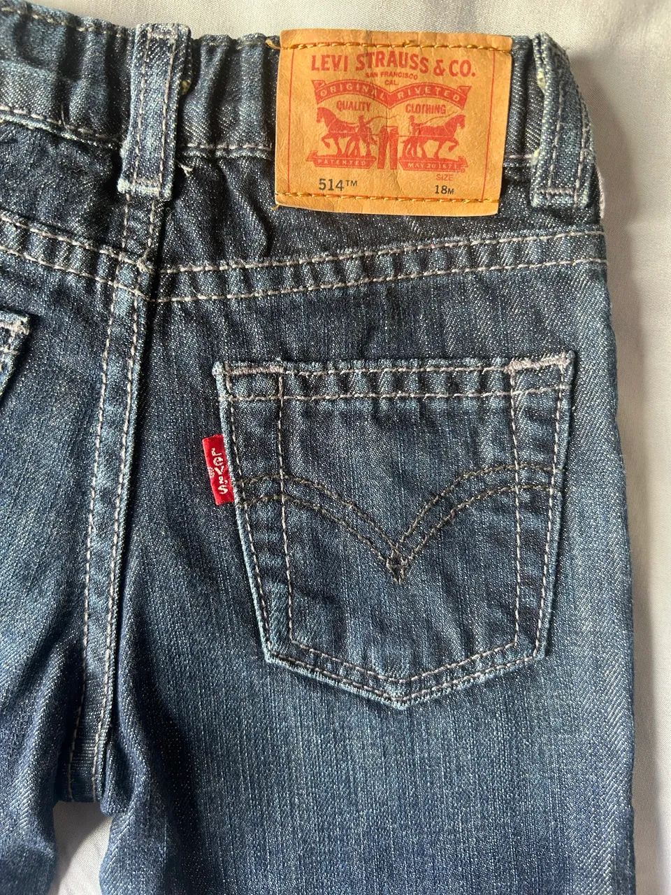 Calça jeans infantil Levis 18M - Foto 2