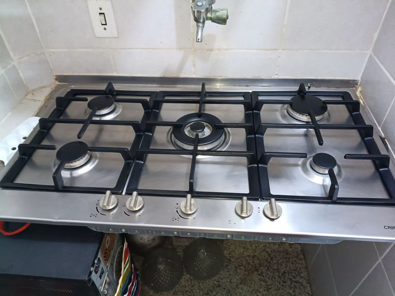 Fogão Cooktop 5 bocas funcionando perfeitamente  - Foto 3