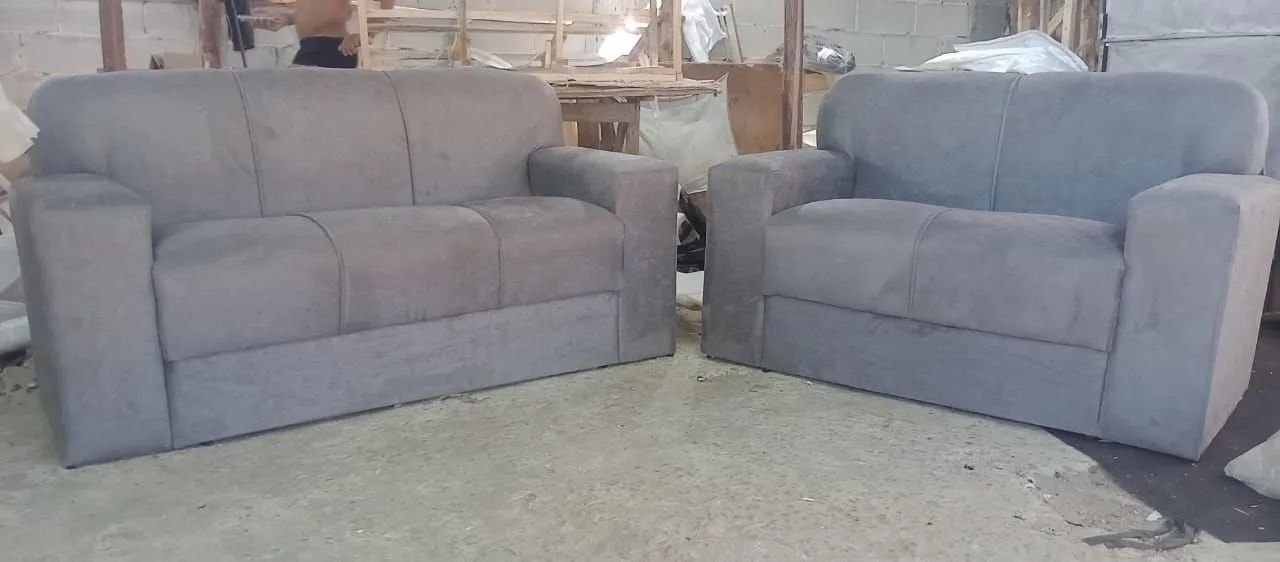 Conjunto Xaropinho sofá 2 e 3 lugares suede  / várias cores / pague na entrega  - Foto 2