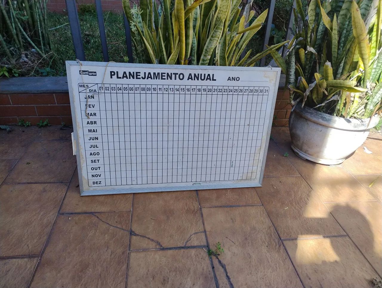 Quadro branco anual 