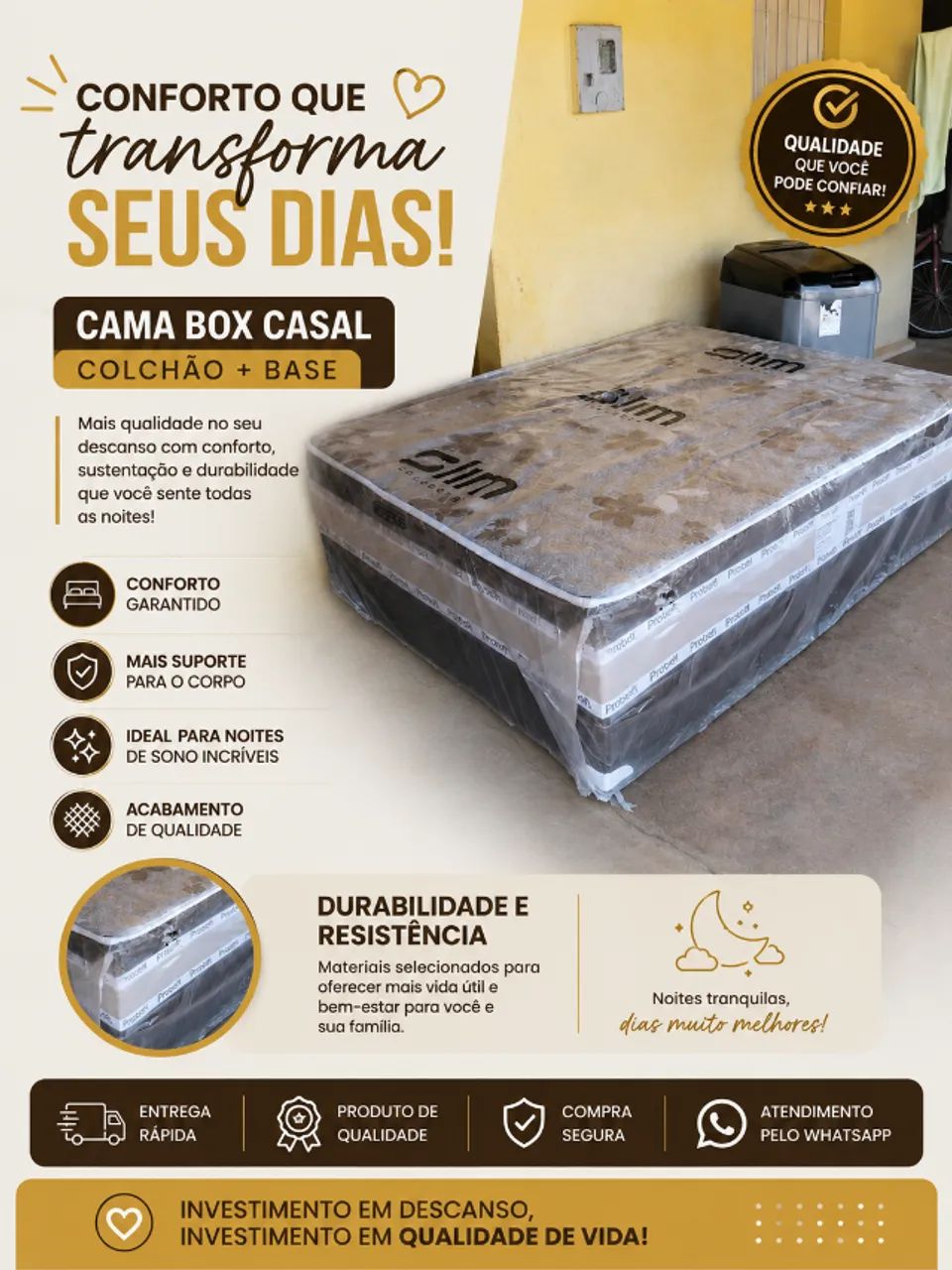cama box. 12cm de espuma. promoção!!!