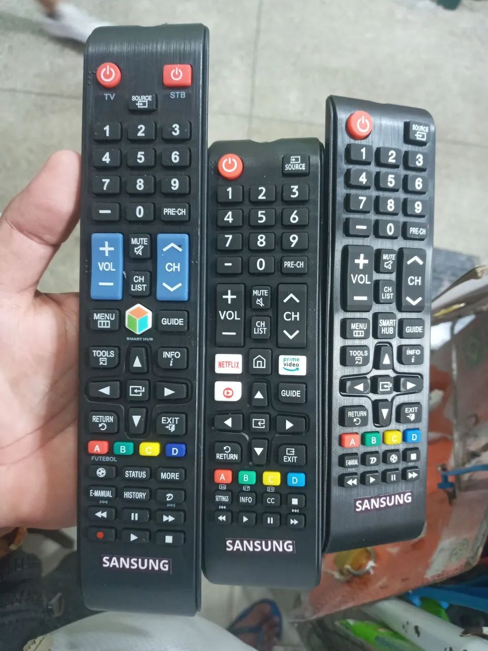 Controles de tv samsung
