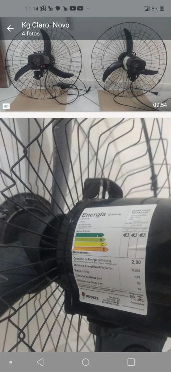 VENTILADORES VENTISOL PAREDE - Foto 4