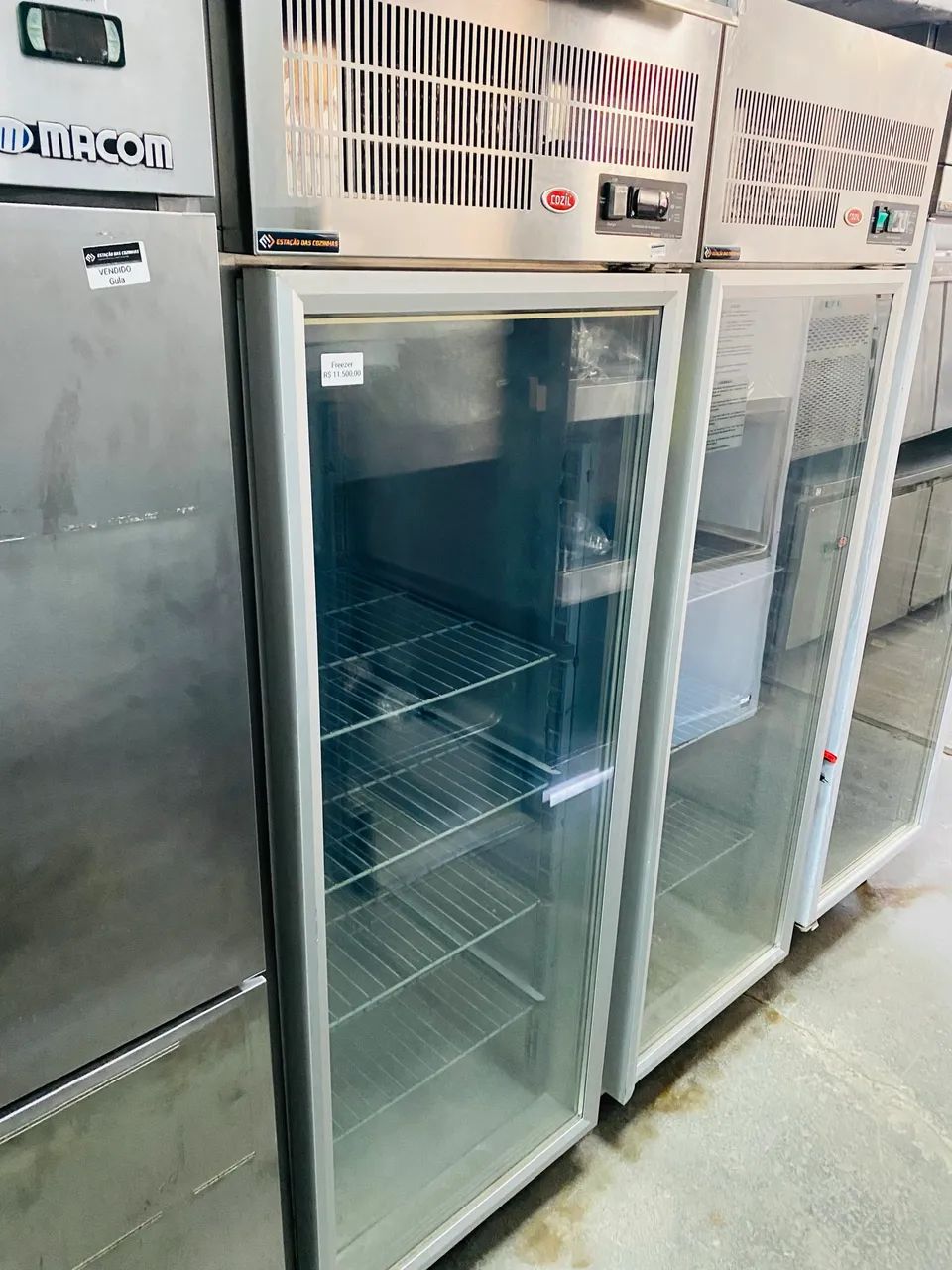 Freezer Inox vertical expositor Cozil 