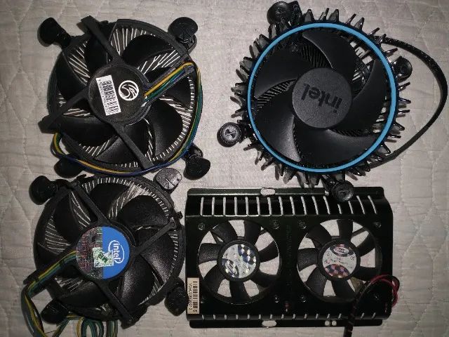 03 Coolers p/ Processadores Intel (USADOS) - Foto 3