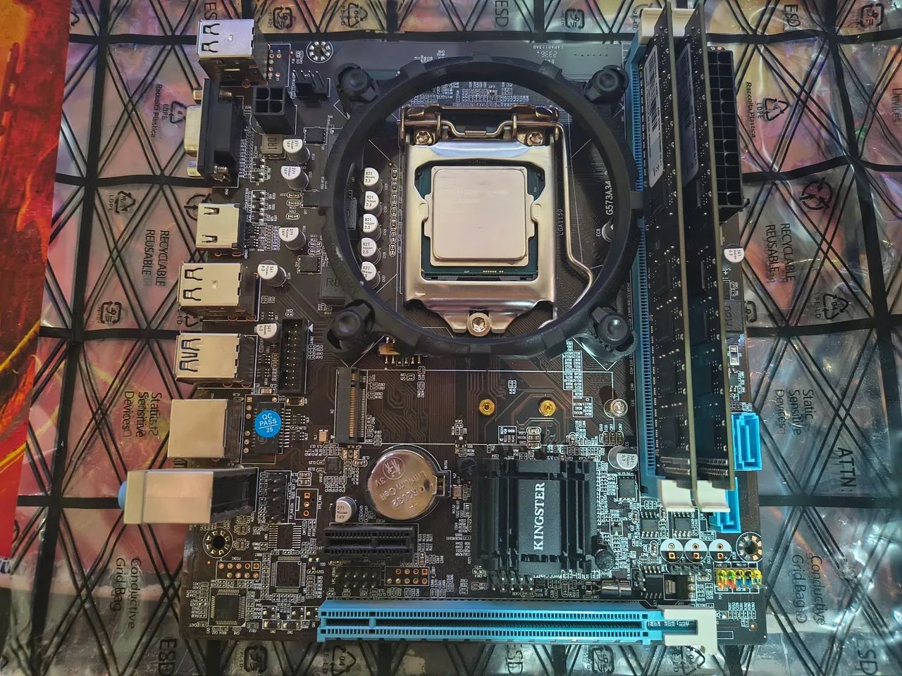 Kit  Intel I5 4590 + Placa Mãe H81 + 8 GB de ram 2x4