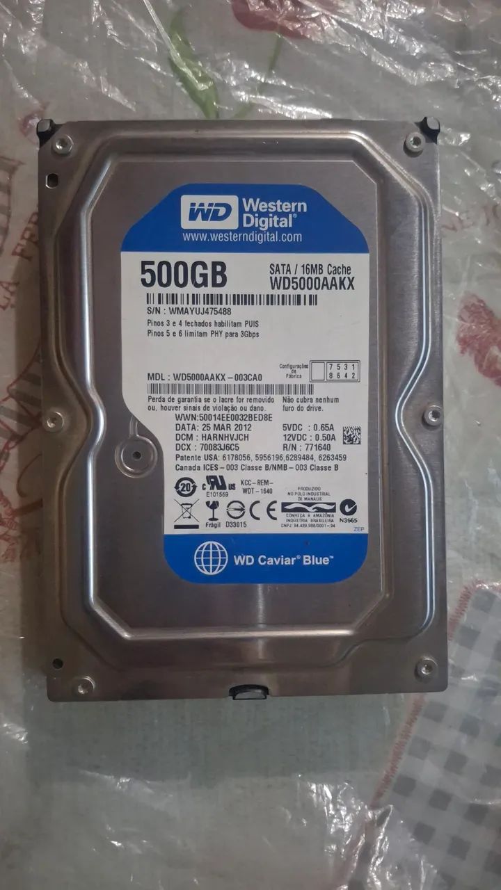 HD 500GB WD445600543005091845