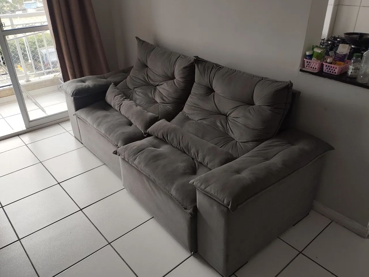 Sofá Retrátil 4 lugares  - Foto 4