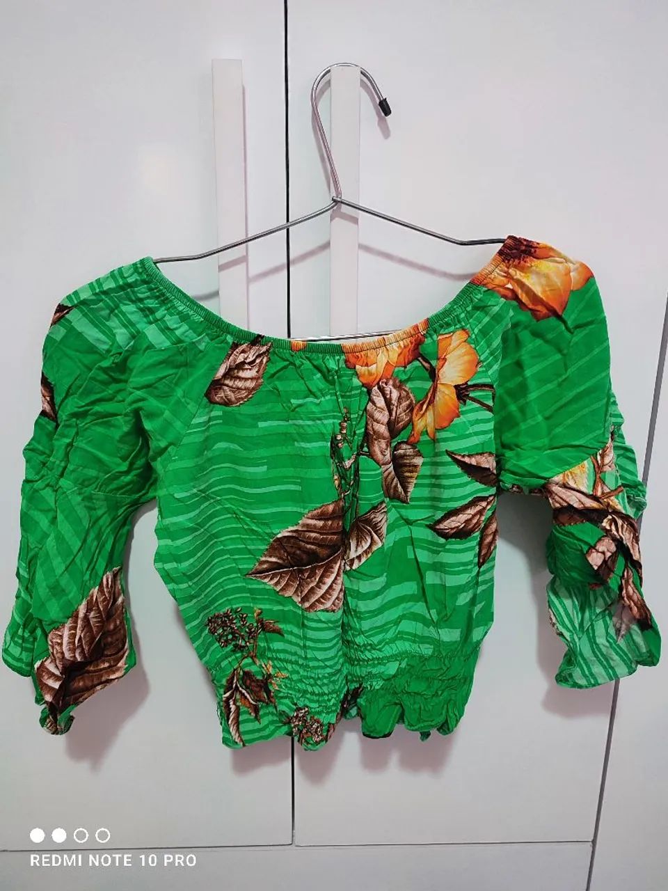 Blusa floral estilo ciganinha  - Foto 3