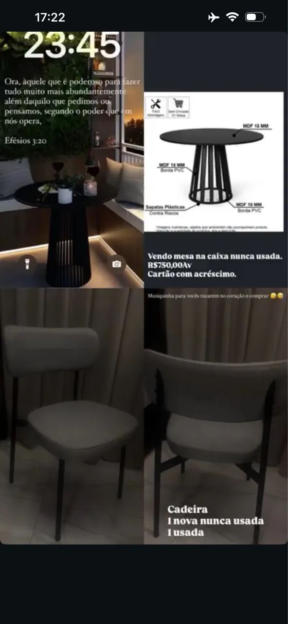 Mesa mdf nova na caixa 