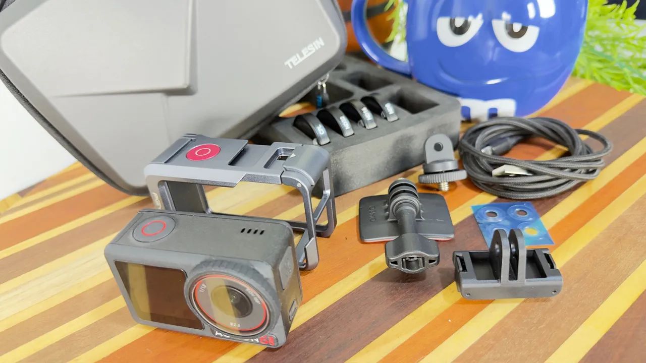 DJI Action 5 com acessórios  - Foto 2