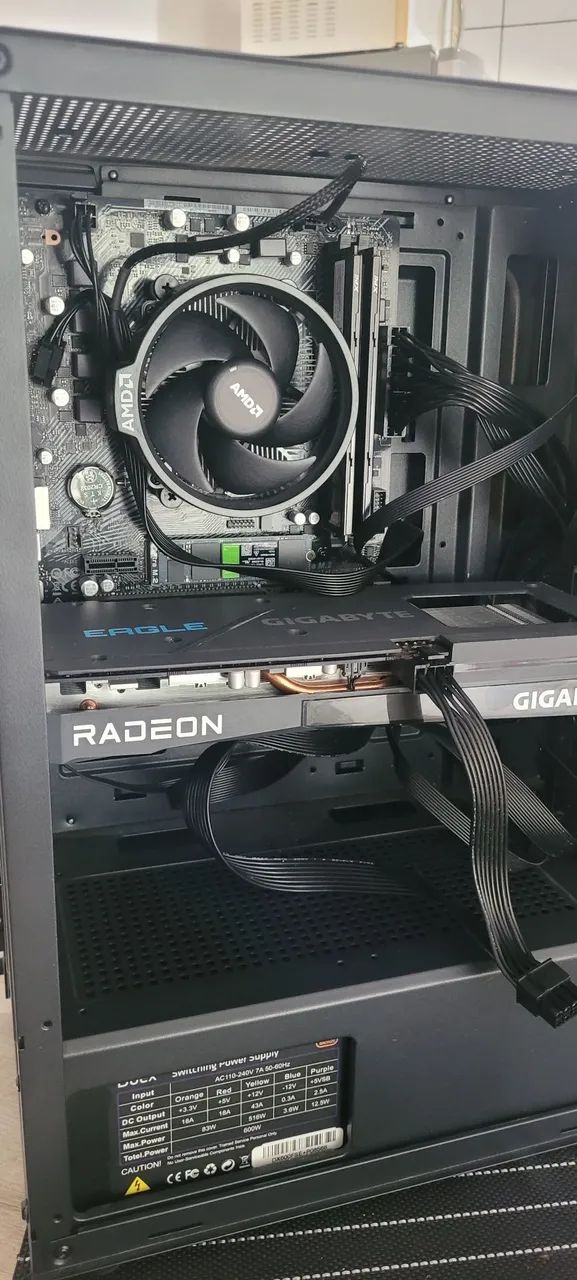 PC Gamer Ryzen 5 5500 + RX 6600 8GB + 16GB RAM - Alto Desempenho - Foto 2
