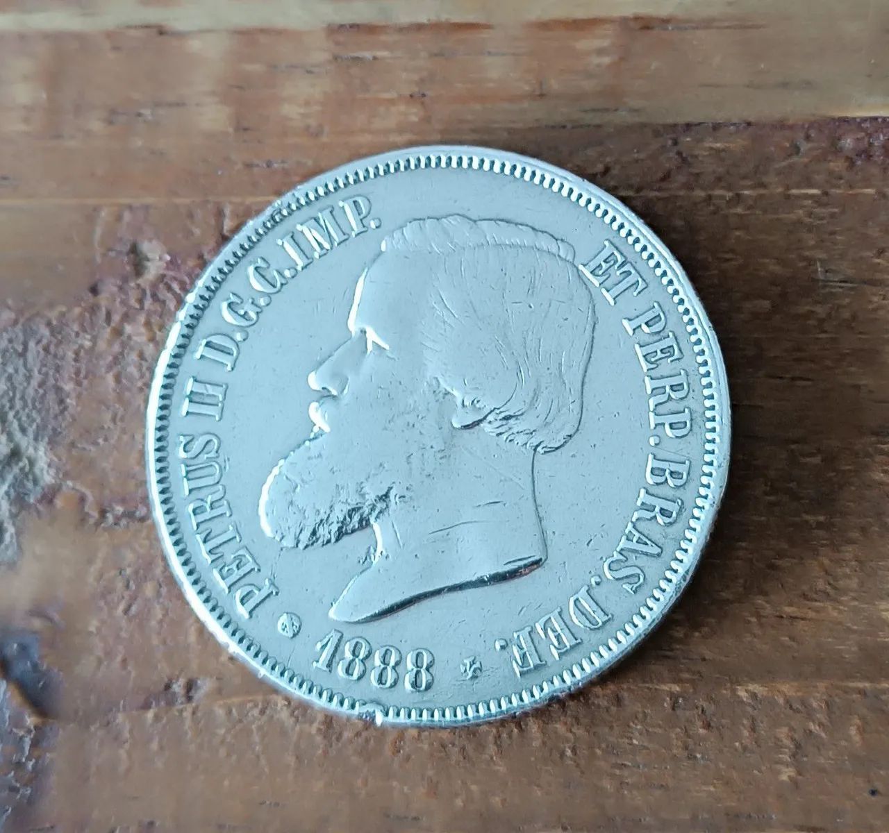 Moeda 2000 réis 1888 - Foto 2