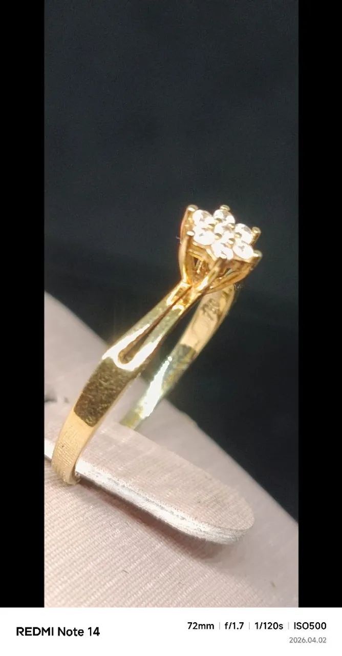 Anel Solitário Ouro 18k - Foto 4