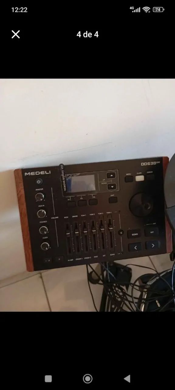 Bateria eletrônica e violão 