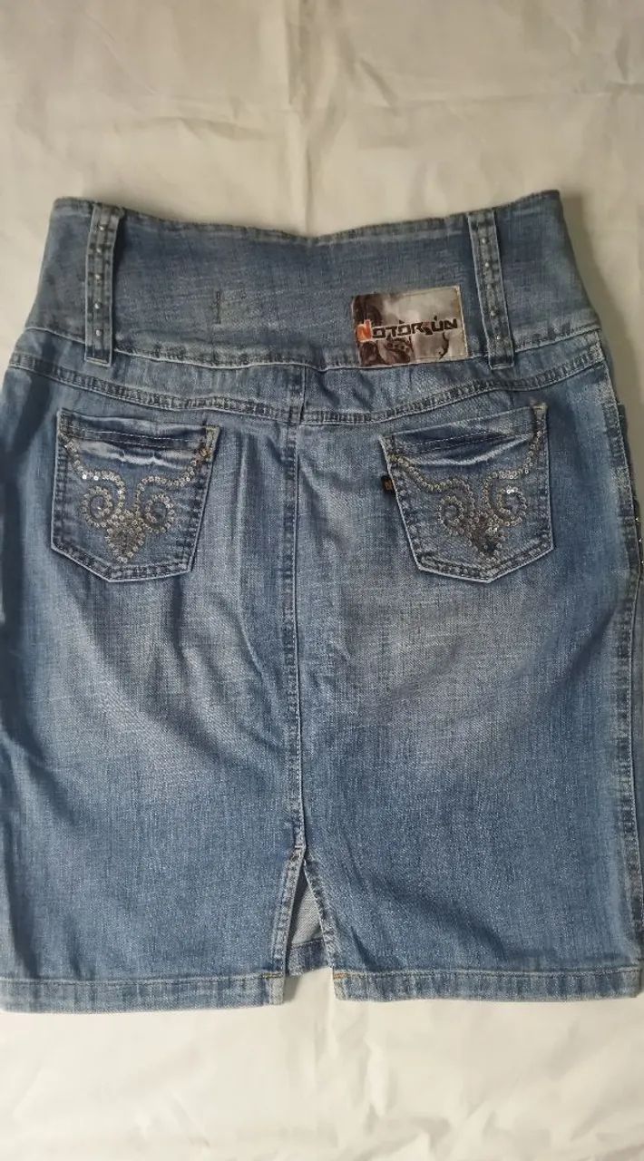 Saia jeans 44 - Foto 2