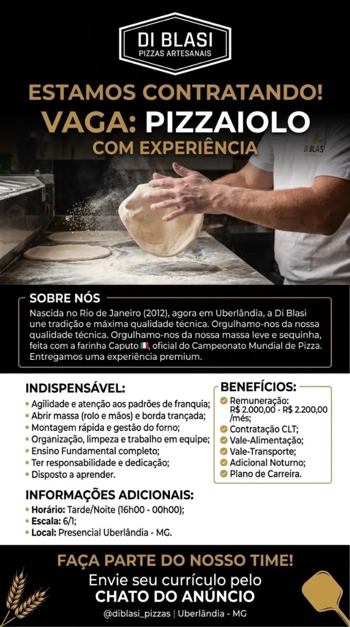 Pizzaiolo - Di Blasi Uberlândia