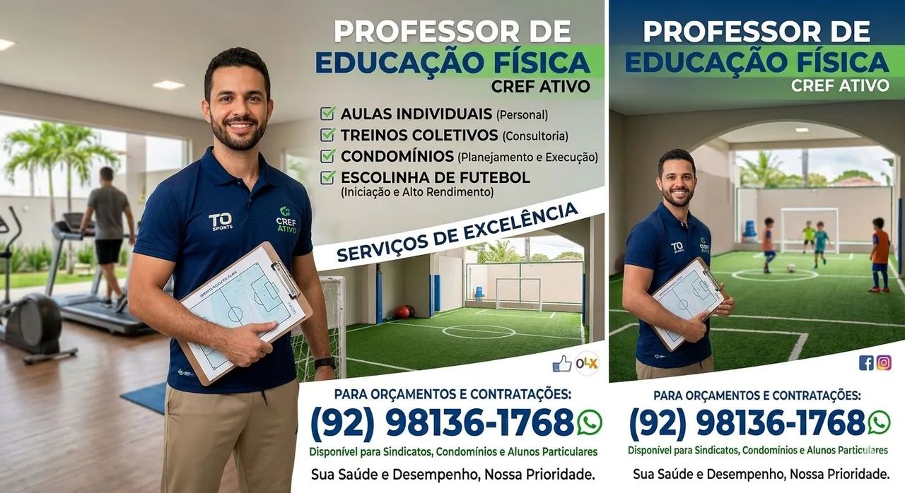 PROFESSOR DE EDUCAÇÃO FÍSICA COM CREF ATIVO - MANAUS