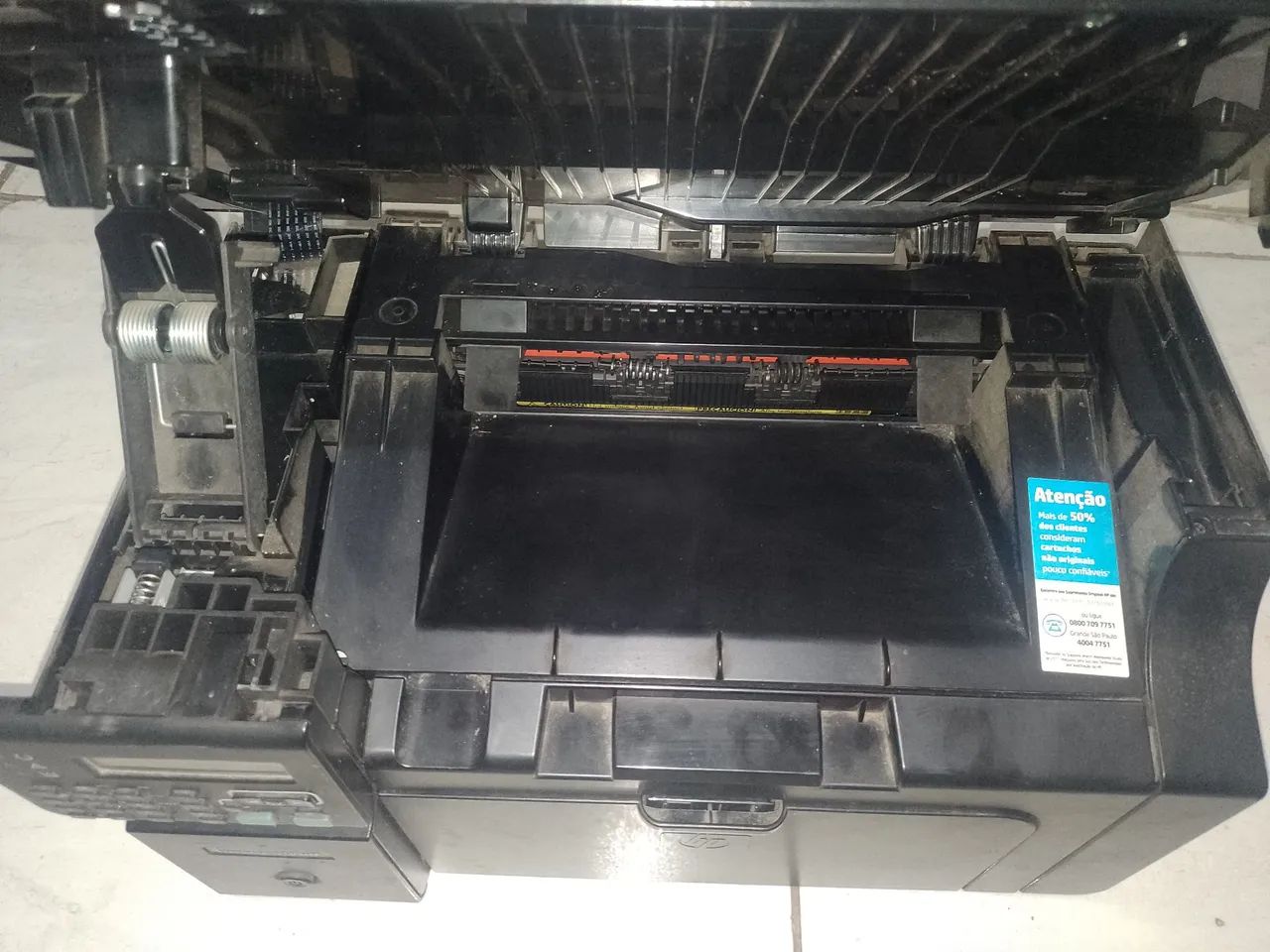 Impressora Multifuncional HP LaserJet M1212nf - Funcionando, com defeitos - Foto 2