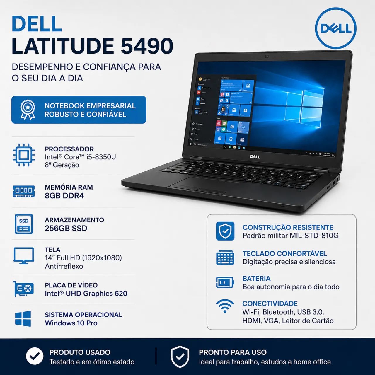 Notebook Dell Latitude 5490