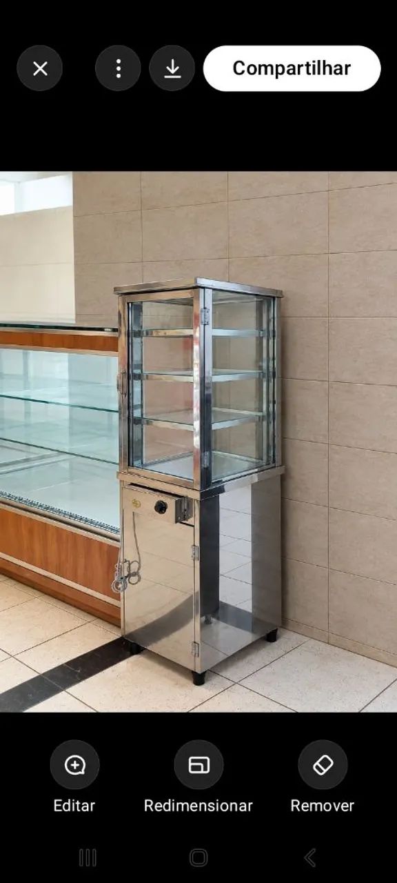 Vitrine expositora vertical