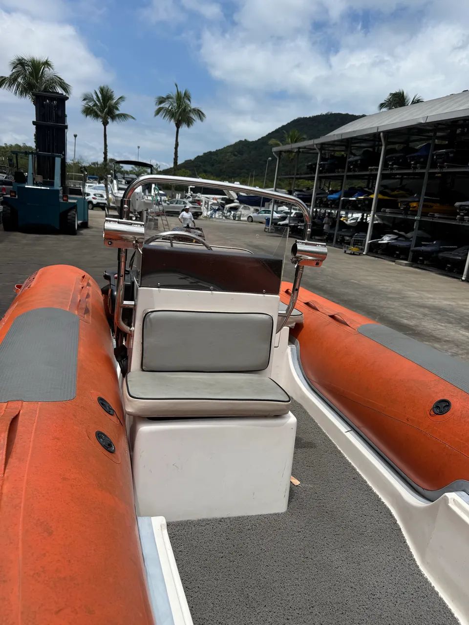 Bote inflável Zefir 4.2m, motor Mercury 60hp - Foto 8