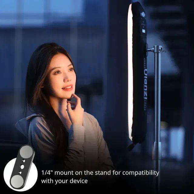 Bastão LED Inflável Ulanzi UA12 Iluminador Magnético Barra Luz Bicolor Fotografia Estúdio - Foto 5