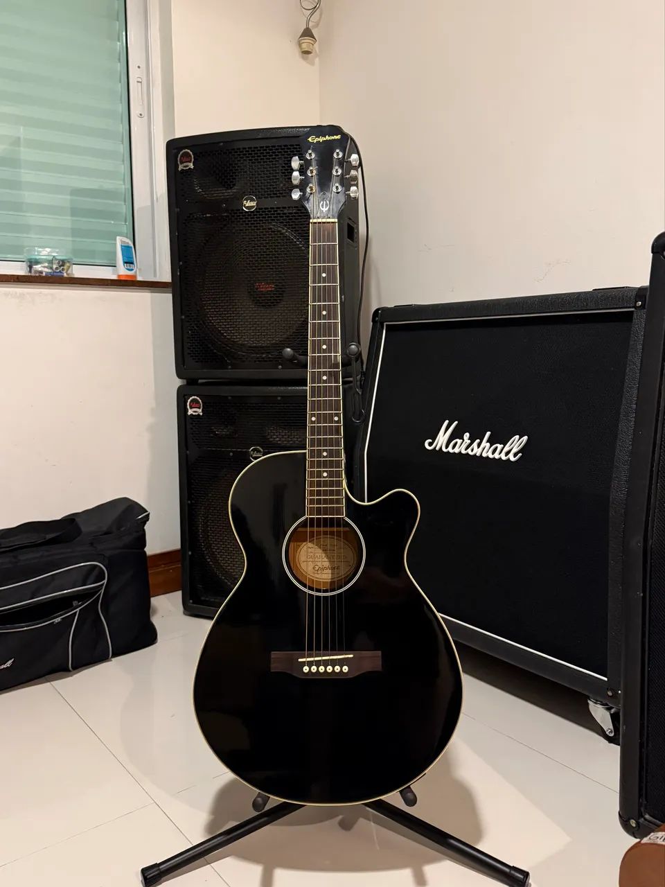 Violão Epiphone Elétrico PR-4E - Foto 3