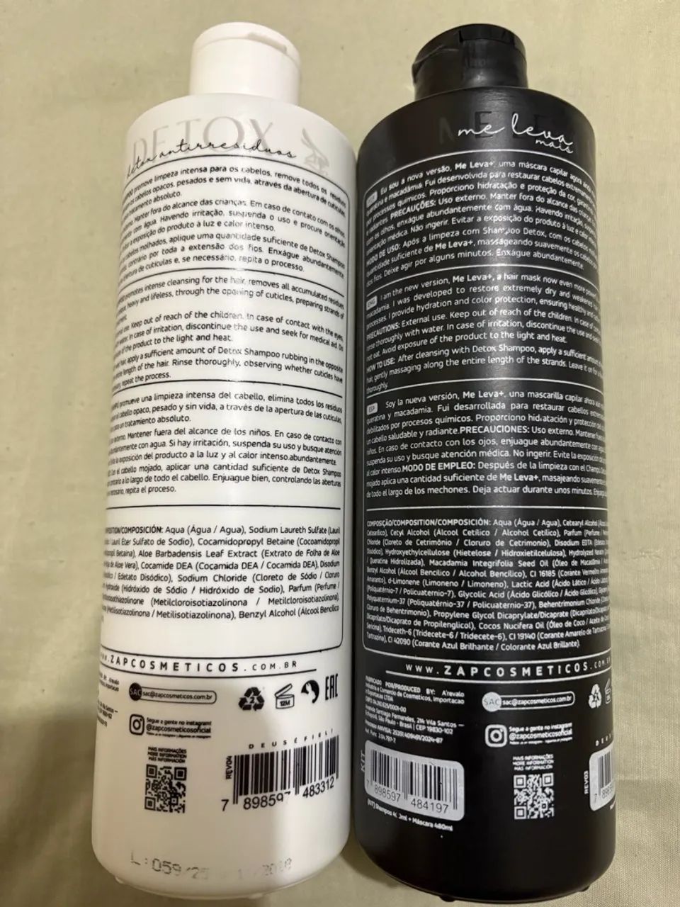 Kit shampoo e máscara capilar com for - Foto 2