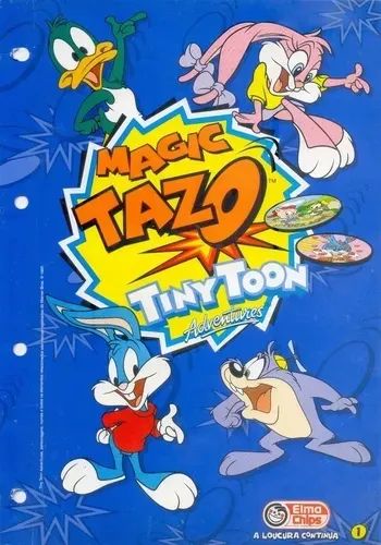 livro ilustrado álbum Magic tazo tiny toon ( sem folhas plásticas)