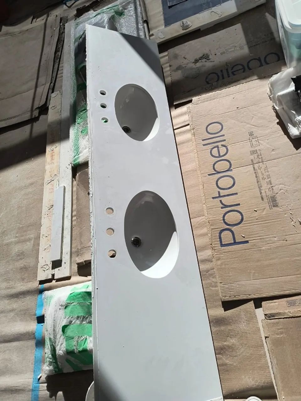 Bancada Aglostone Branco - Cuba Dupla