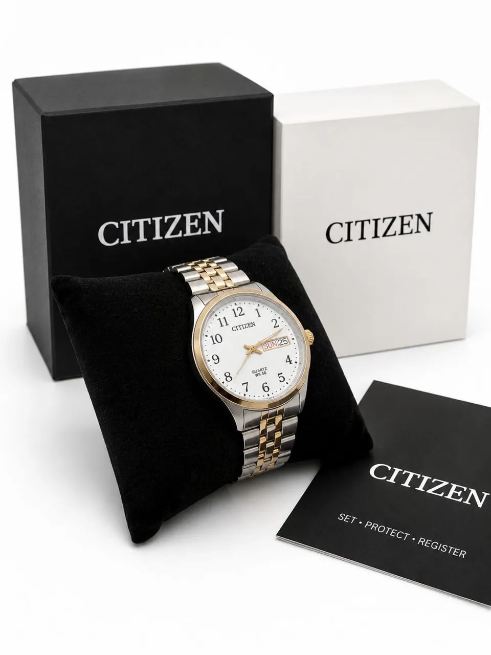 Citizen Quartz BF5004-93A Original Masculino Bicolor - Novo - Foto 3