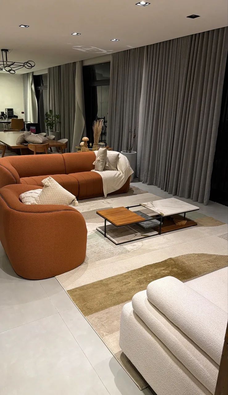 Sofá living - Oportunidade auto padrão! Sofá + poltrona orgânicos. 
