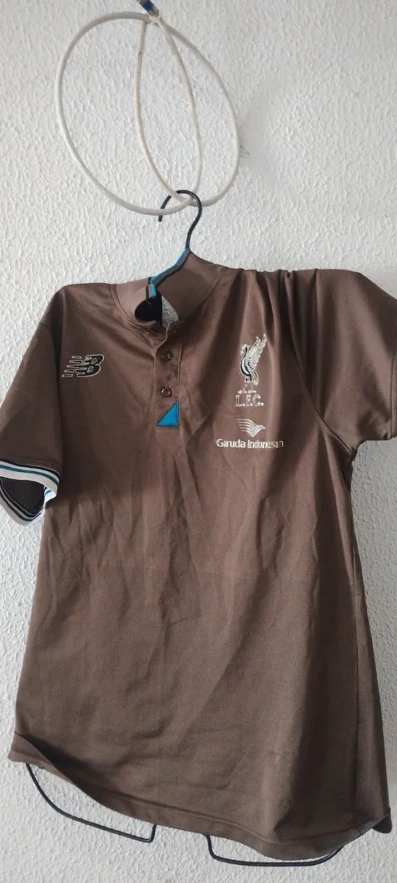 Camisa LiverpooMarrom - Bom Estado