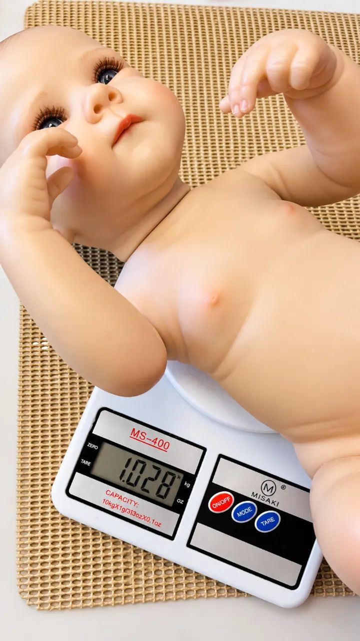 Boneca Bebê Reborn Menina 46cm Corpo Inteiro Vinil - Foto 2